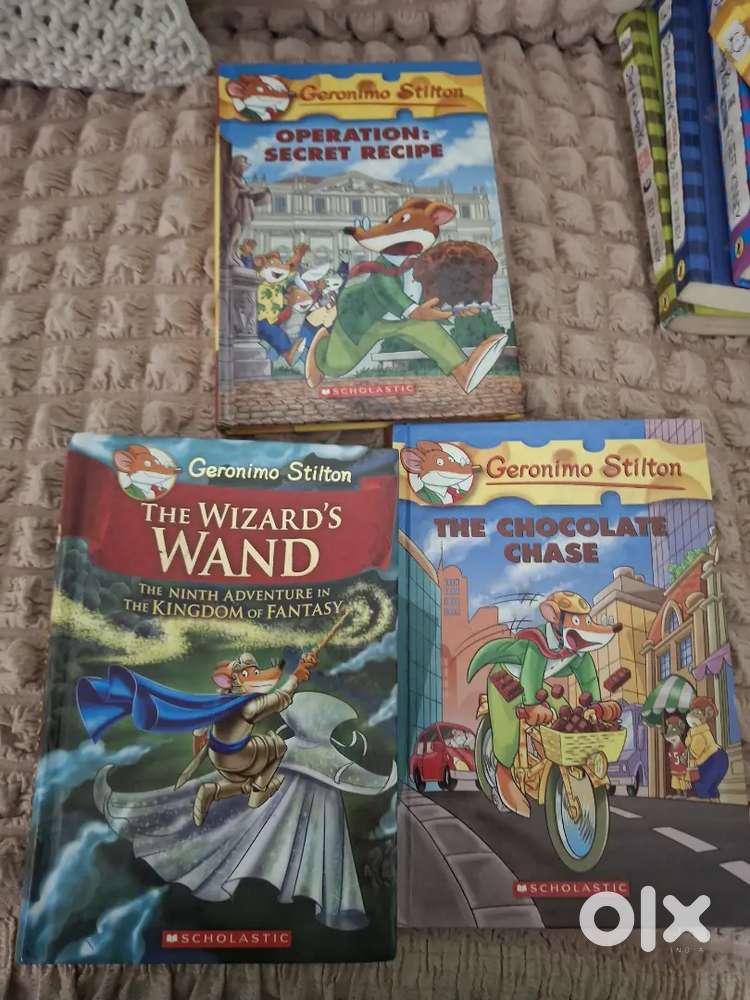 Geronimo books,Tom Gates books,Wimpy Kid books,Harry potter and other