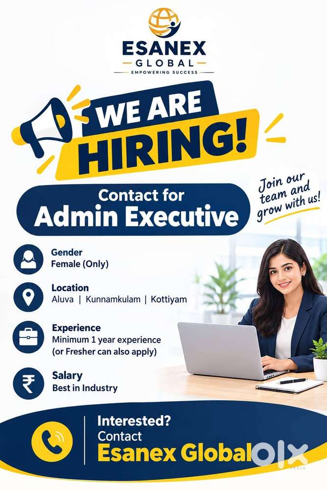 Female Admin & Sales Executive &ndash; Kottiyam