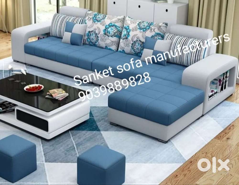 Modern sofa, L shape sofa set, sofa manufacturers Sofa & Dining