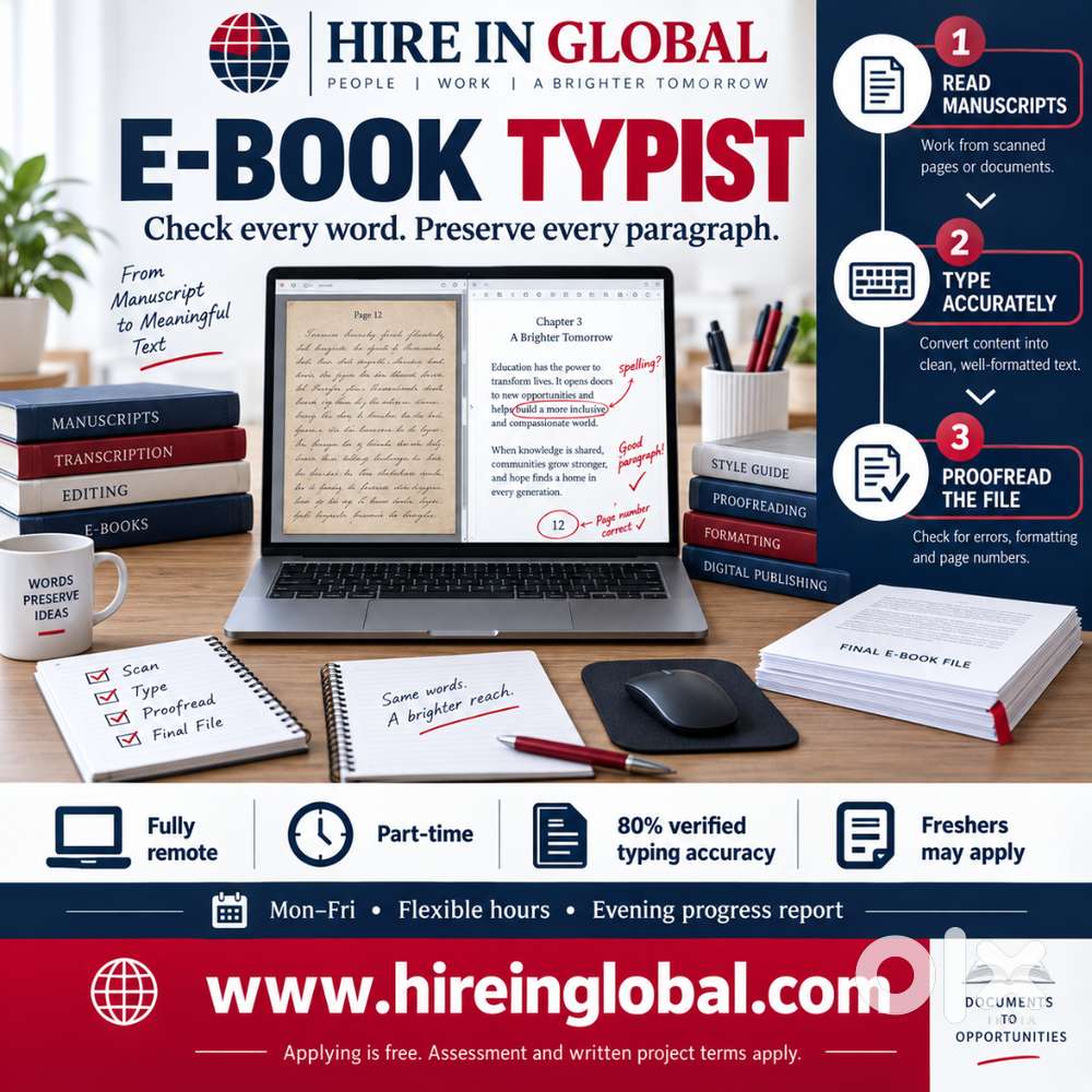 No Joining Fee | E-Book Typing | Salem & Tamil Nadu