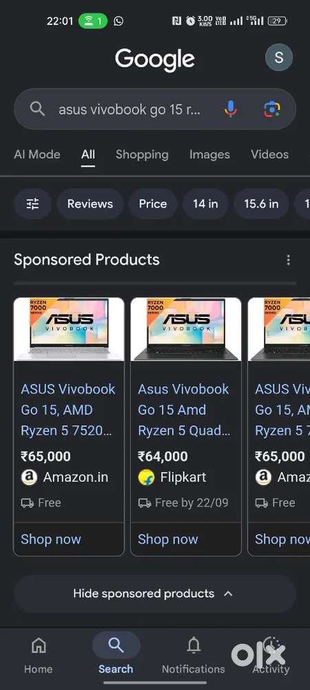 Asus GO 15 Ryzen 5 (6 months old use hi nhi hua hai )