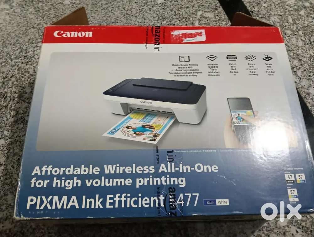 Canon Pixma E477 printer(without cartridge)