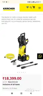 Karcher k3 pressure washer