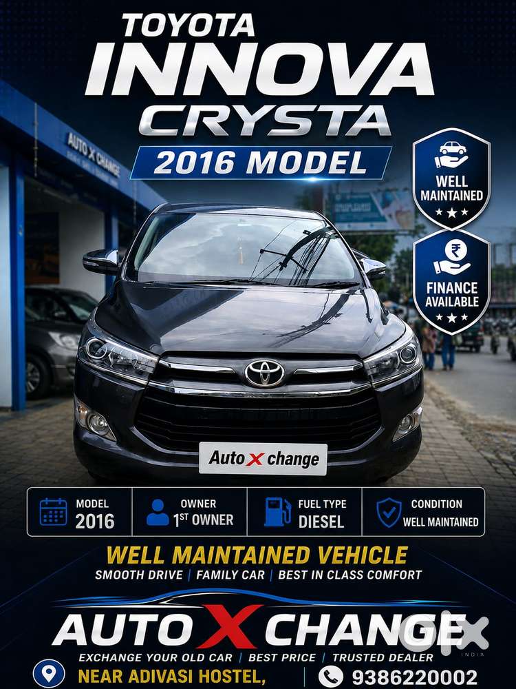 Toyota Innova Crysta 2.8 Z, 2016, Diesel