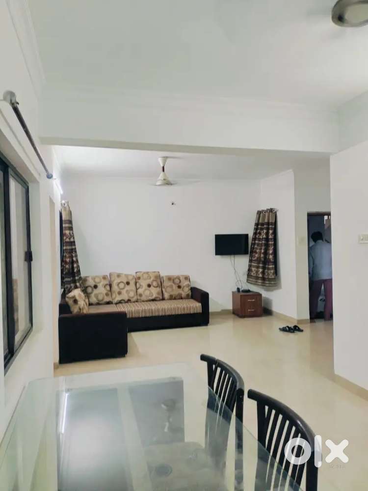 Nandanva nirmal nagri 2 bhk flat furnished only family sarvice