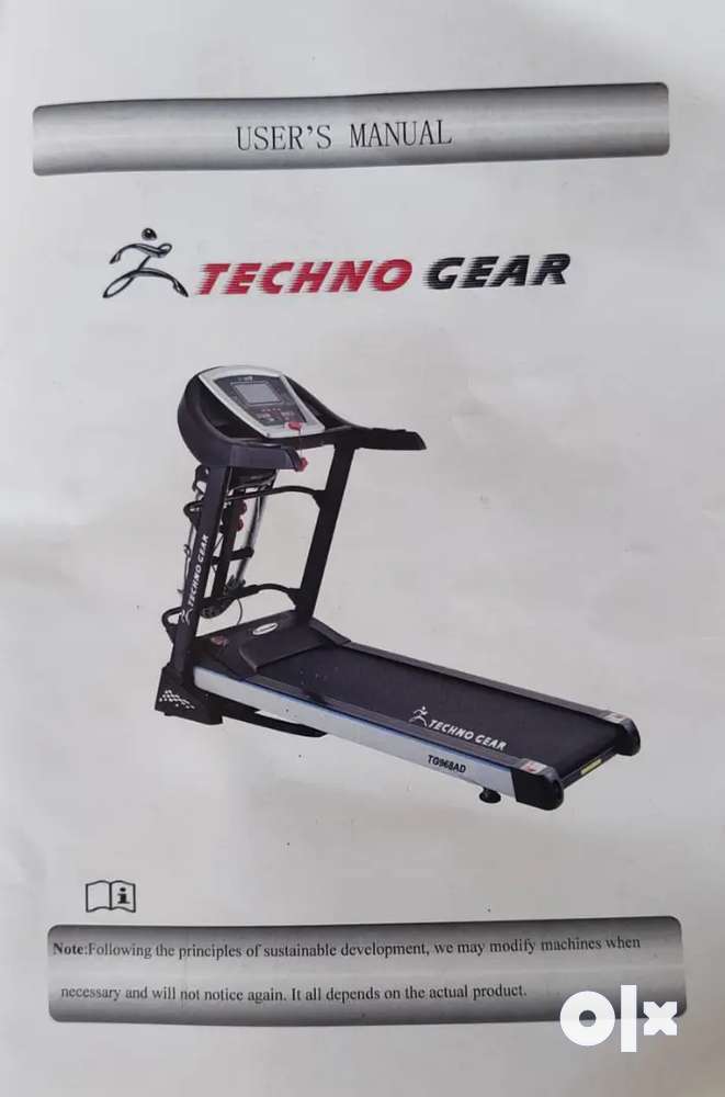 Techno gear treadmill manual hot sale