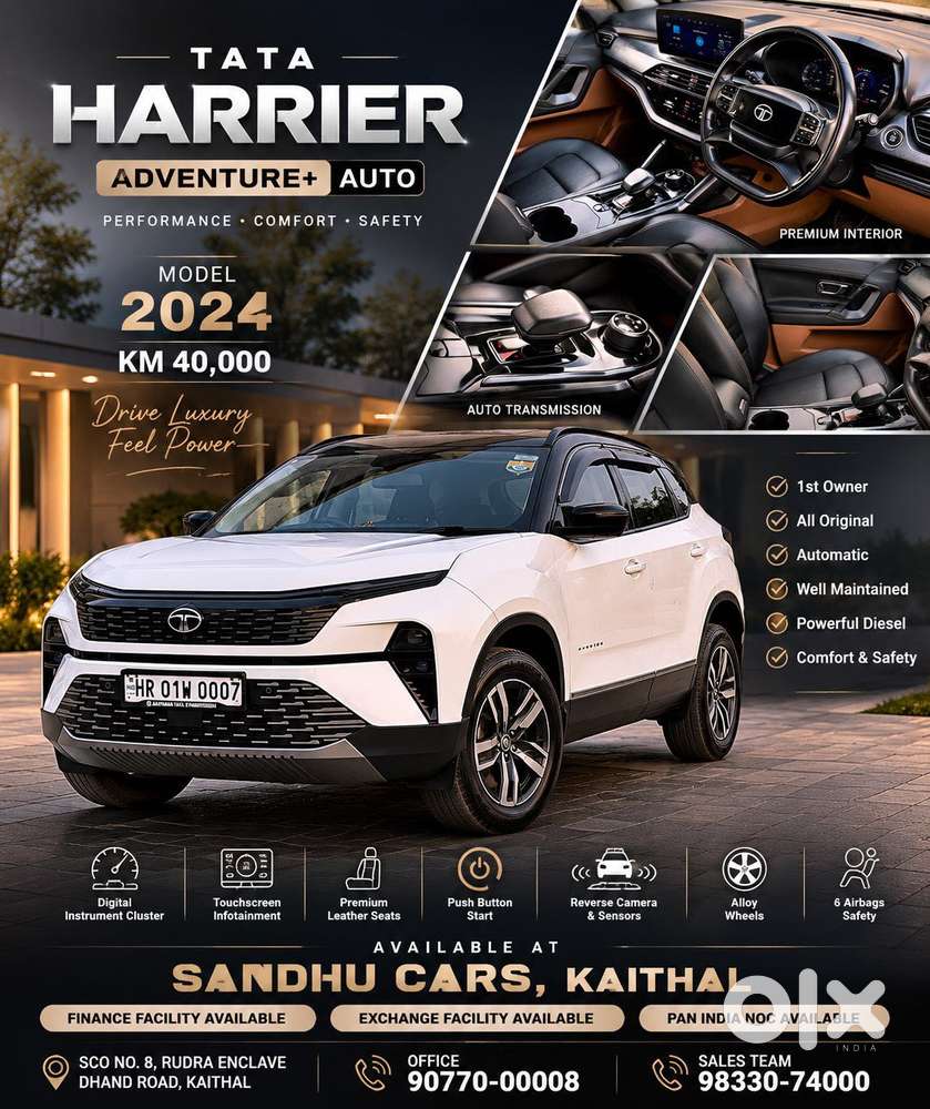 Tata Harrier Adventure Plus At, 2024, Diesel