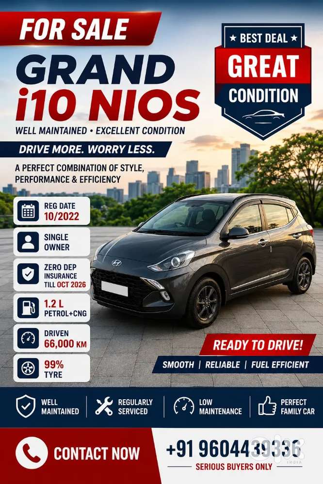 Hyundai Grand I10 Nios 2022 Cng & Hybrids 66000 Km Driven