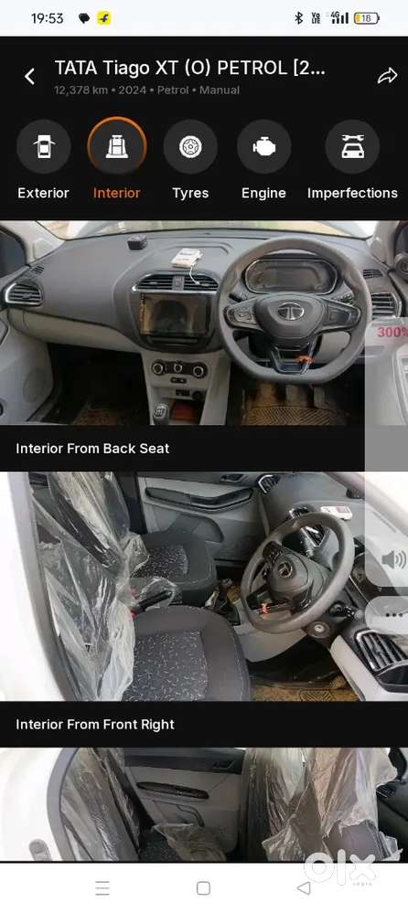 Tata Tiago 2024 Petrol Good Condition Bh Number Car