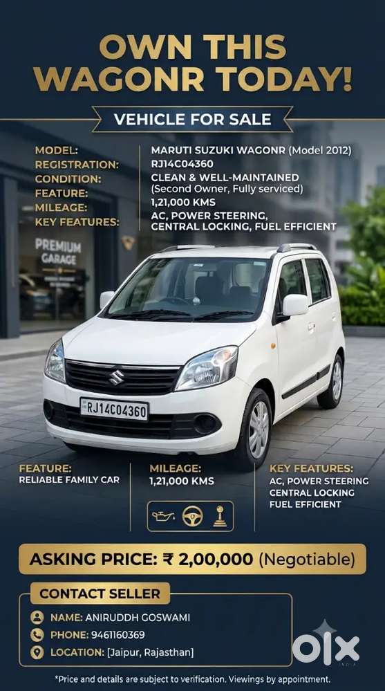 Maruti Suzuki Wagon R 2012 Vxi
