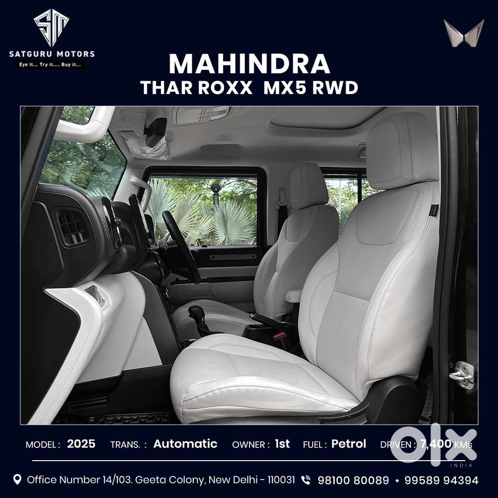 Mahindra Thar Roxx Mx5 Petrol At 2wd, 2025, Petrol
