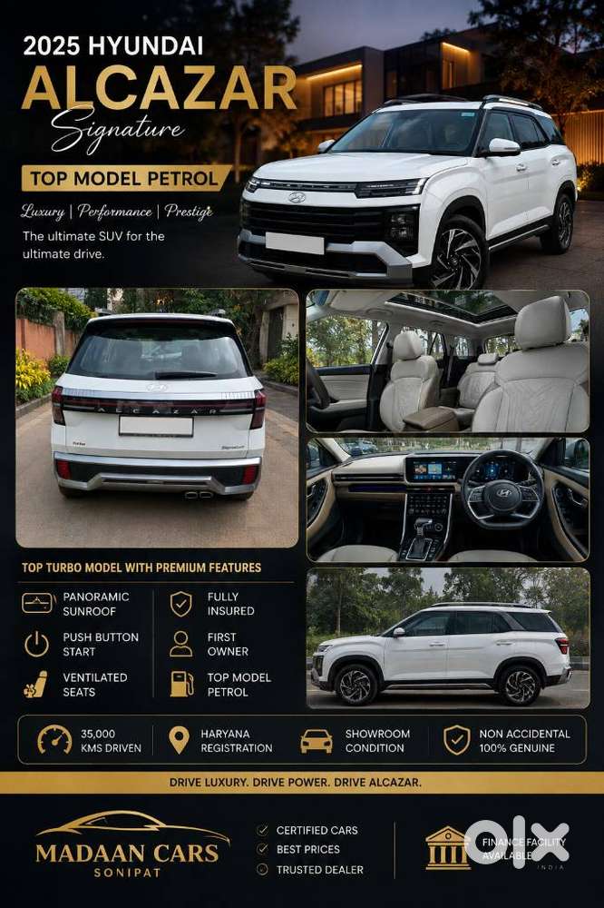Hyundai Alcazar 2.0 Signature (o) Petrol At 6 Str, 2025, Petrol