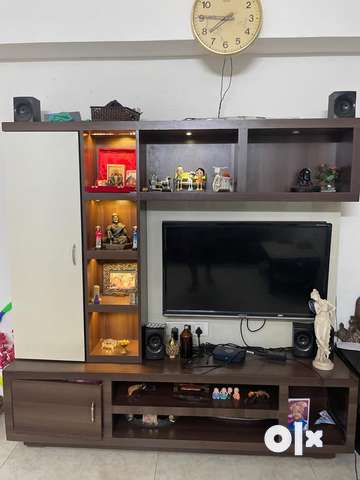 Designer made TV unit with shutter Other Household Items
