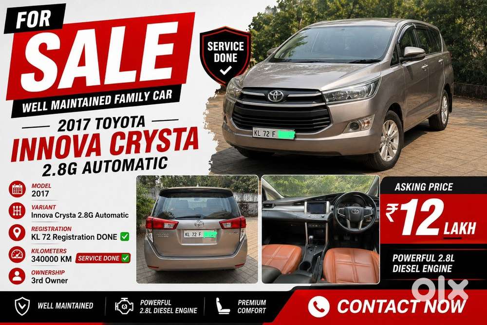Toyota Innova Crysta 340000 Km Driven