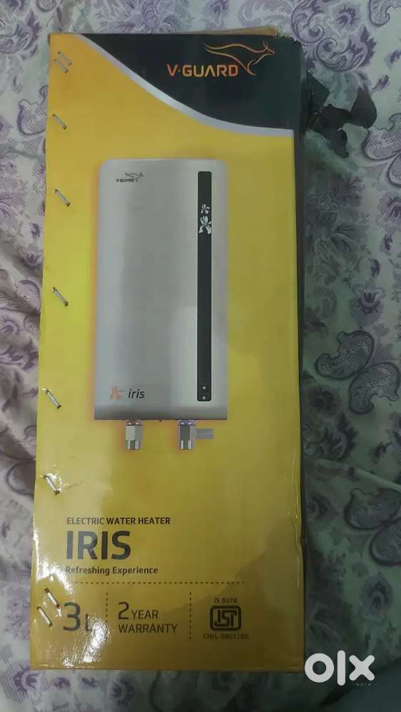 V guard 3 litre water heater and samsung 4k uhd tv smart tv