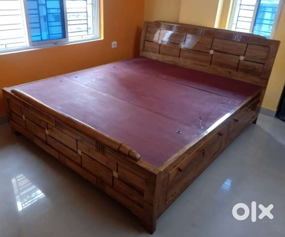 Latest design segun wood bed maker in Baguiati Beds & Wardrobes