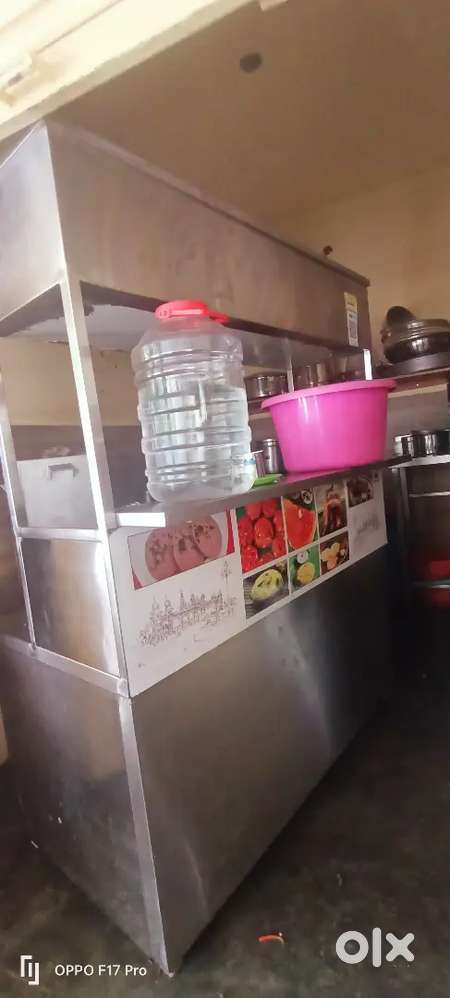 Hotel steel kitchen counter