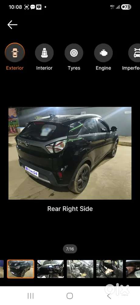Single Owner Tata Nexon Xz+ (o) Dark Edition  Petrol  77k Km