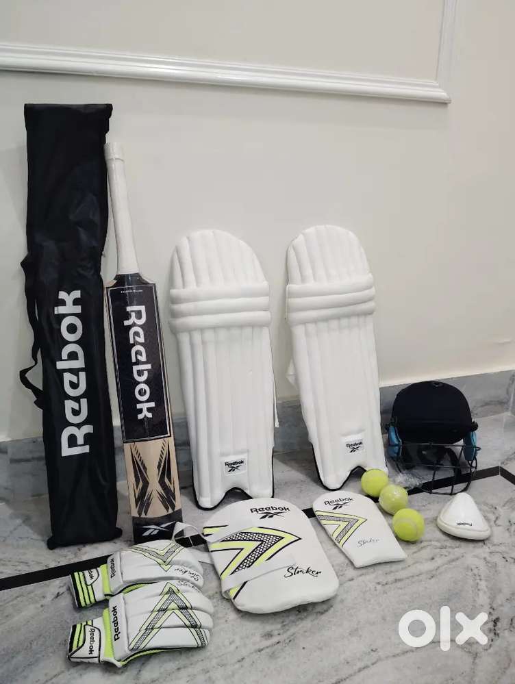 Brand New Reebok Striker Senior Cricket Kit with Helmet (Full Size)