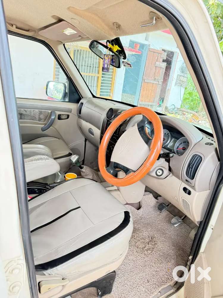 Mahindra Scorpio Classic 2014 White Colour New Tyre Paper Complete Goo