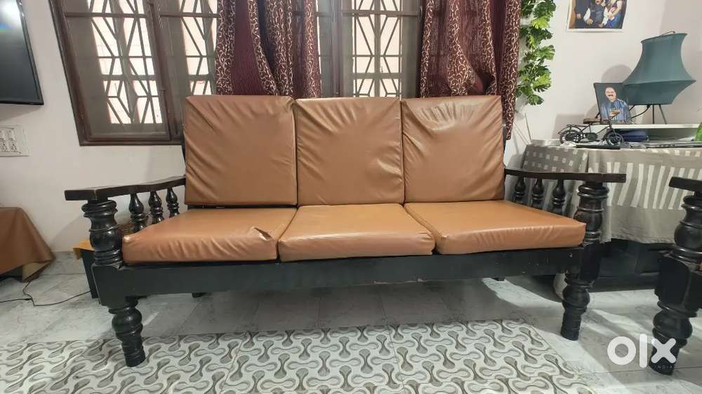 Wooden sofa in olx discount