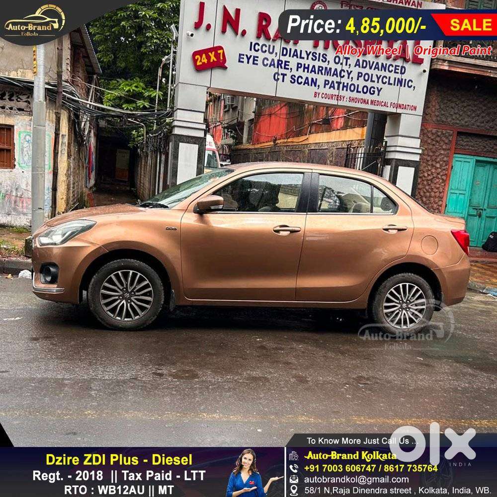 Maruti Suzuki Dzire Zdi Plus, 2018, Diesel