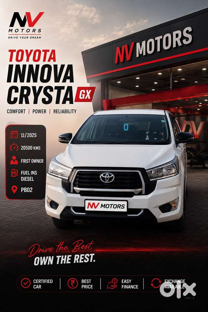 Toyota Innova Crysta 2.4 Gx Limited Edition 8 Str, 2025, Diesel