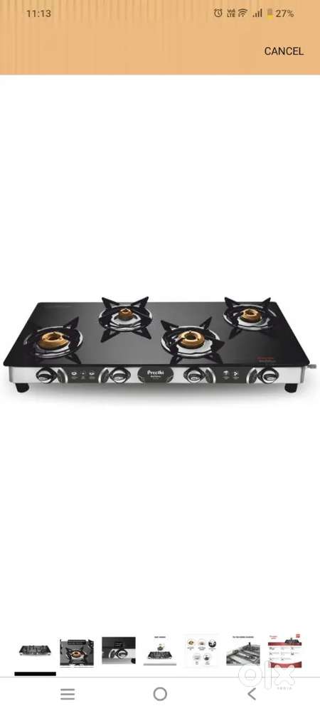 Philips Preeti 4 burner jumbo max gas stove - Kitchen & Other