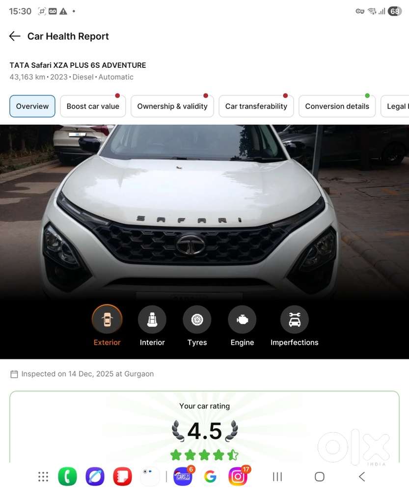2023 Tata Safari 2.0 Kryotec Diesel