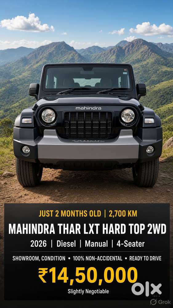 Mahindra Thar Lx Hard Top Diesel Mt Rwd, 2026, Diesel