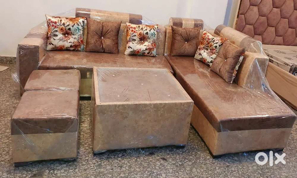New Sofa set Lshape with centre Table Beds & Wardrobes 1688717953