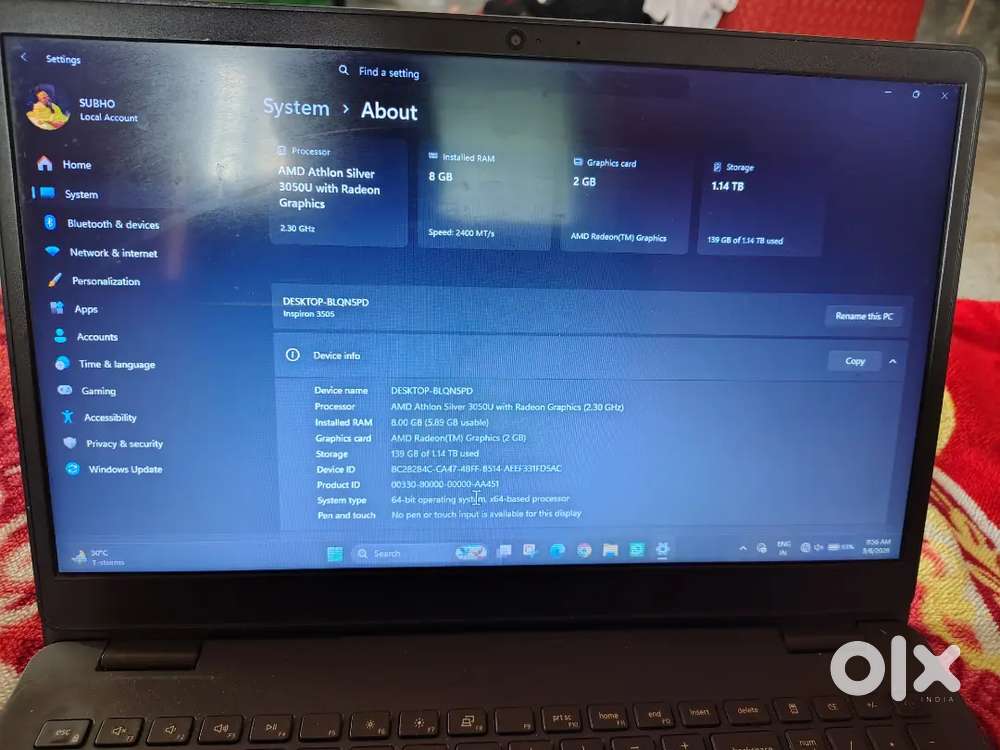 Running conditions dell laptop