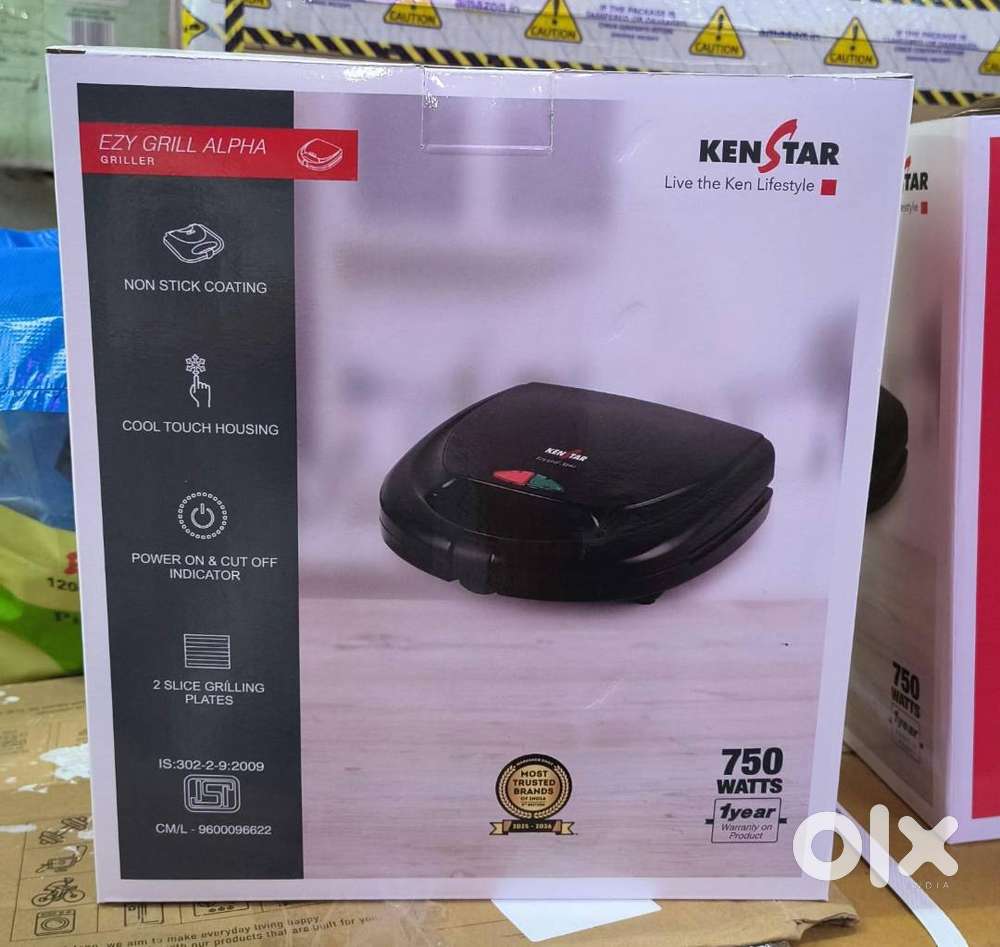 SEAL PACK   Kenstar Ezy Grill 750W KGMEZG02KPFR0-DSS Sandwich Maker