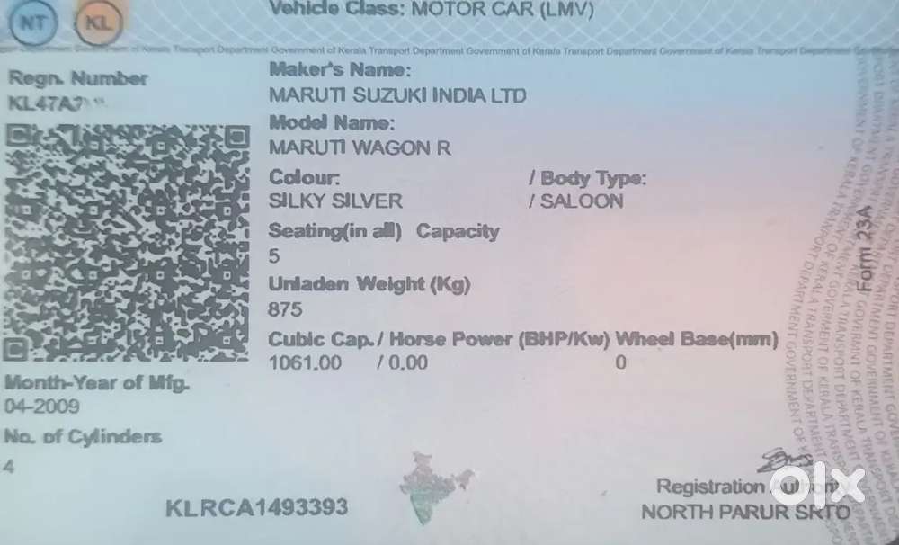 Maruti Suzuki Wagon R 1.0 2009 Petrol For Sale