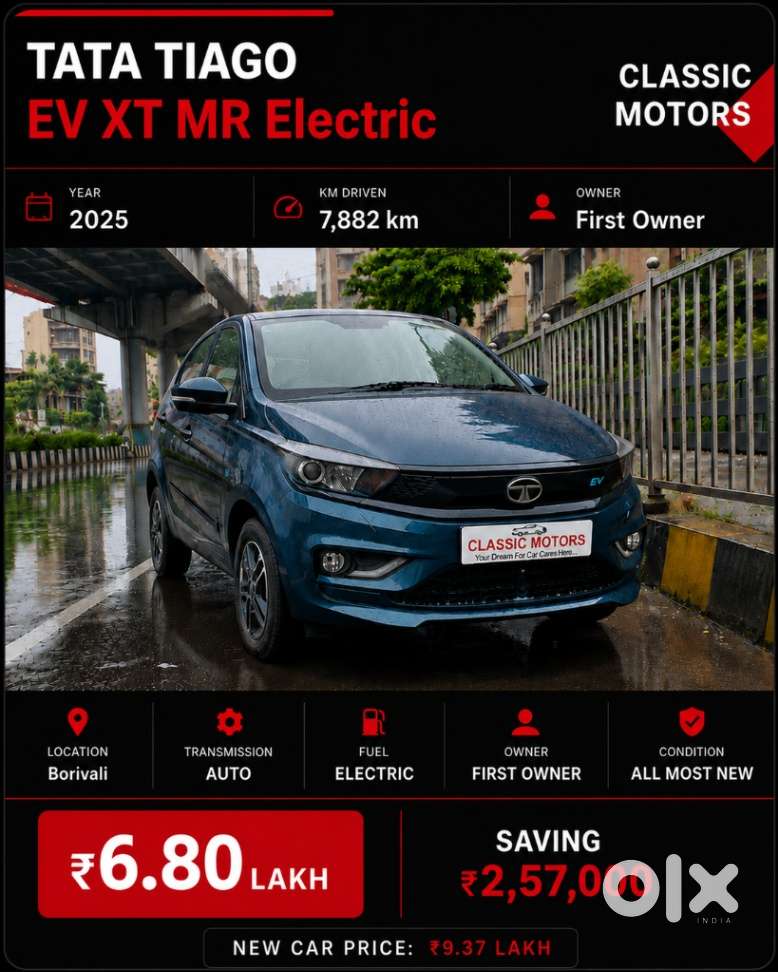 Tata Tiago Ev Xt Mr, 2025, Electric