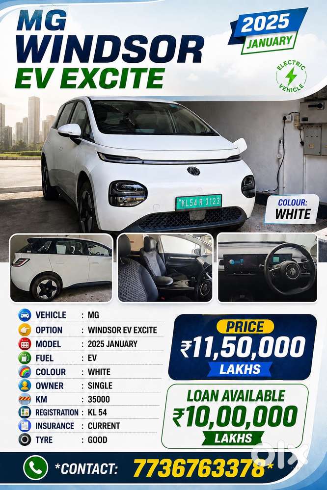 Mg Windsor Ev Excite, 2025, Electric