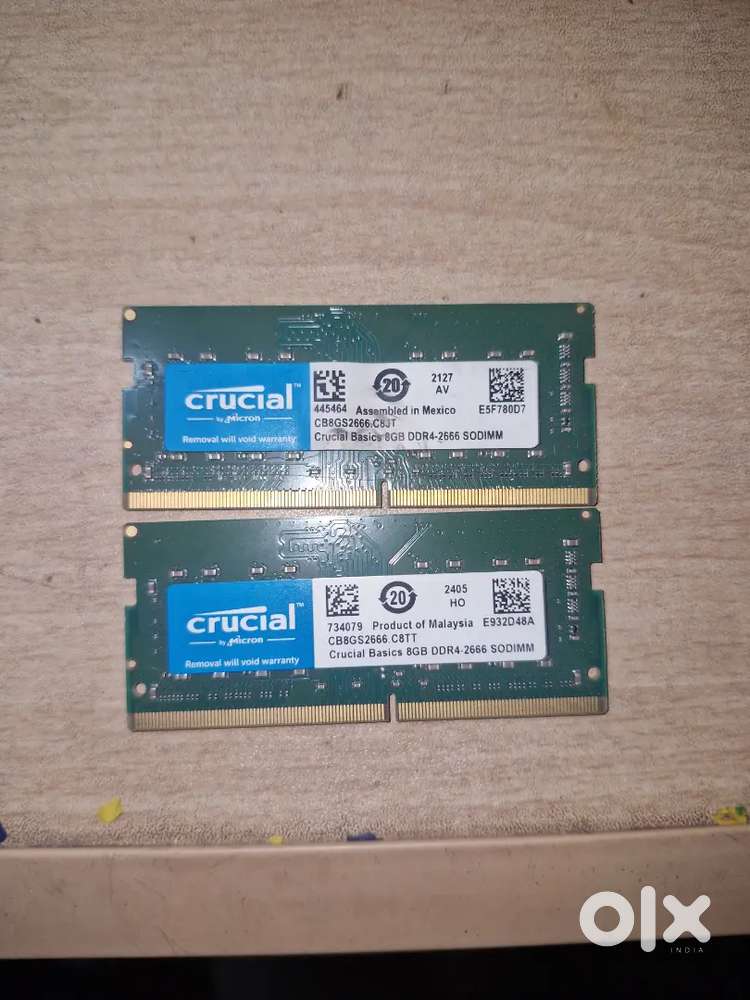 Crucial SO-DIMM laptop memory modules (RAM)