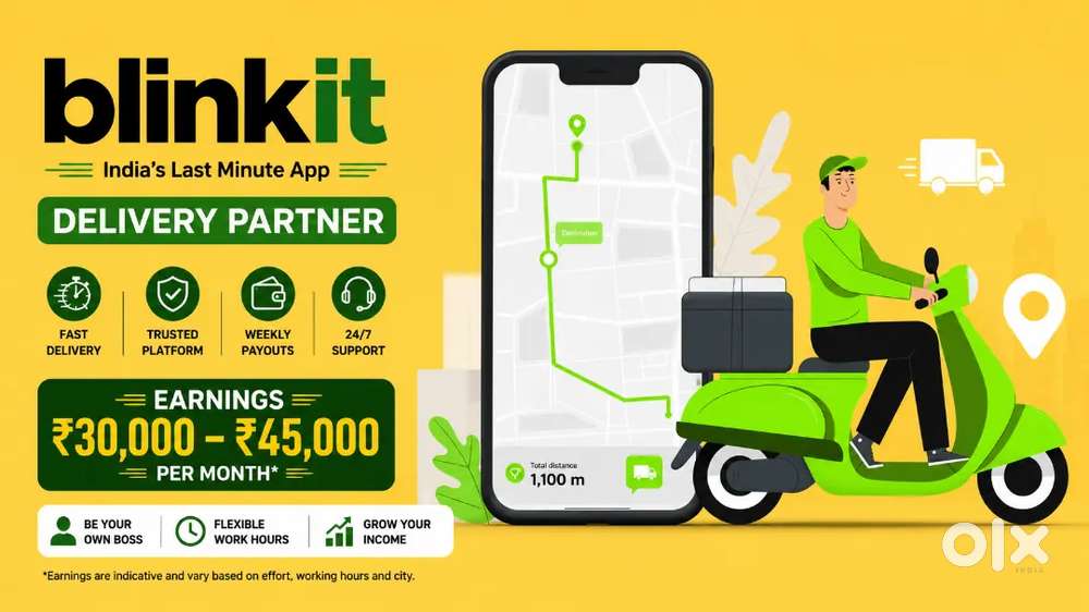 Blinkit Delivery Job Delivery boy part time job Grocery Delivery Job