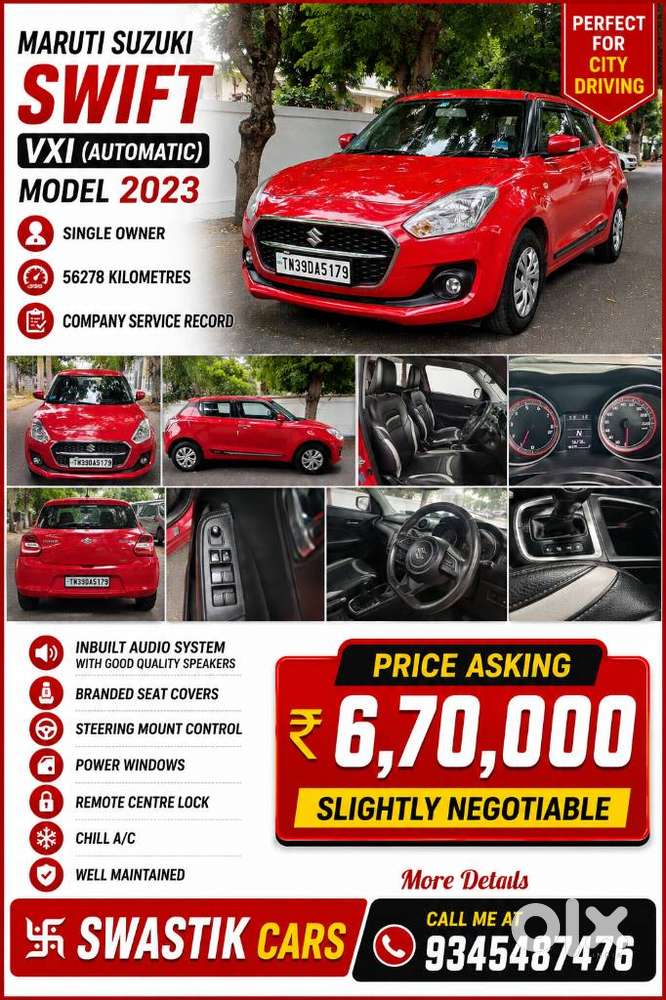 Maruti Suzuki Swift Vxi Ags, 2023, Petrol
