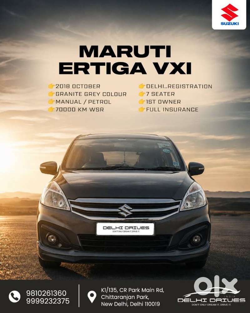 Maruti Suzuki Ertiga 1.5 Vxi, 2018, Petrol