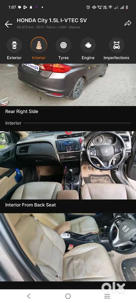 Honda City 2015 Petrol 99800 Km Driven Cng And Petrol