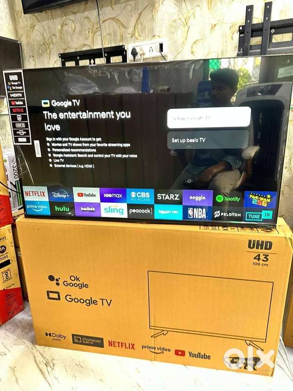 43 @ 11000/- with 2 year warranty smart android
