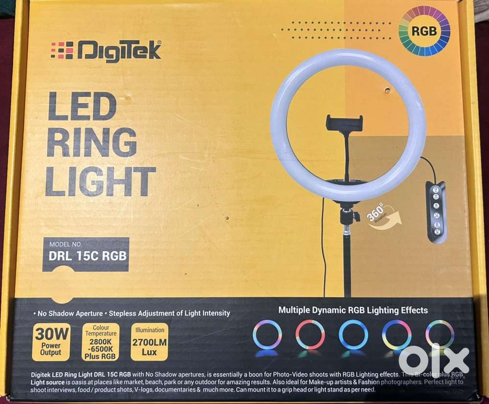 Unused Digitek DRL 15C RGB LED Ring Light 30W (Sealed Pack)