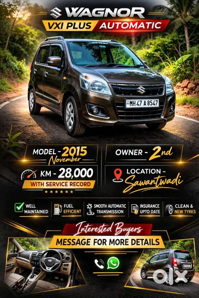 Maruti Suzuki Wagon R Vxi Plus Automatic. Urgent Sell