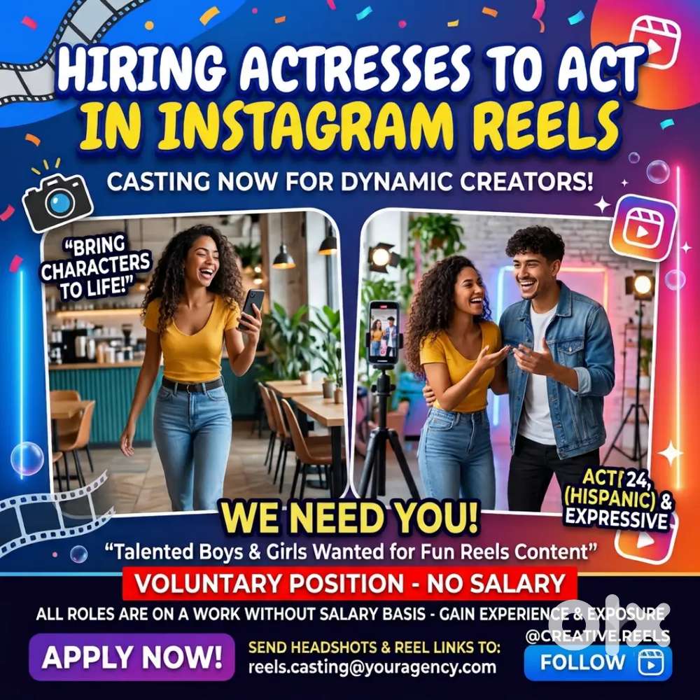 Looking for interested people in acting near Lingampally DM me
