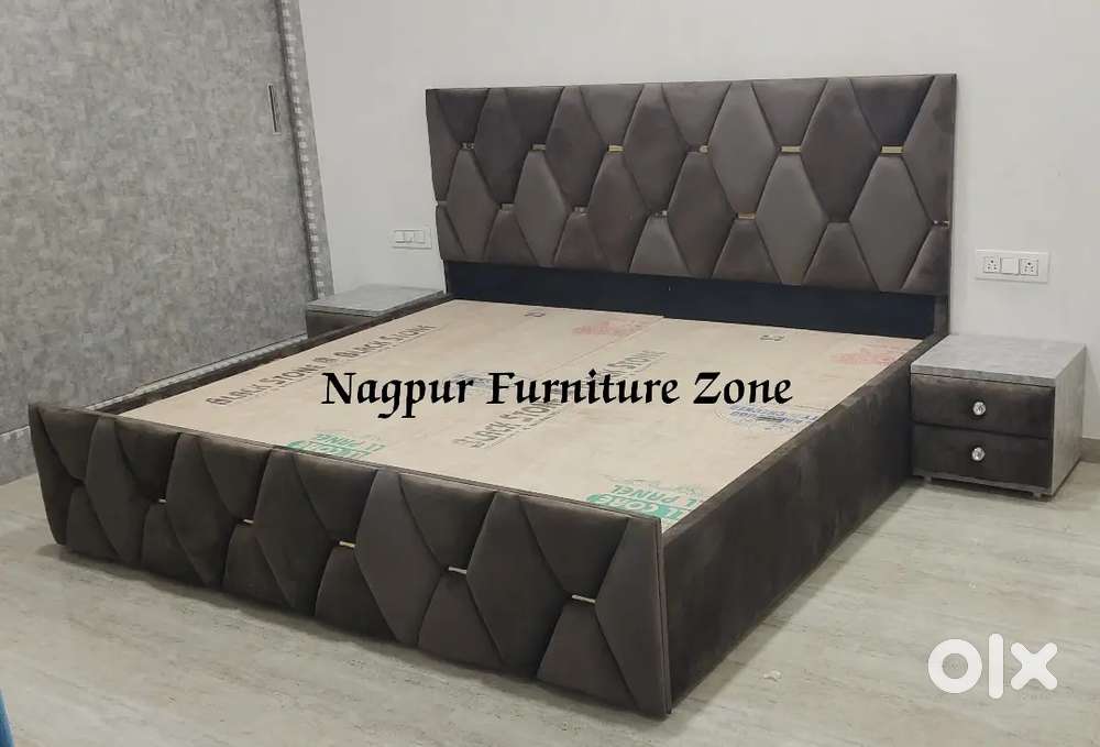 Nagpur Furniture Zone, Designer King Size Bed 18mm Plywood me Sofa & Dining 1752779266