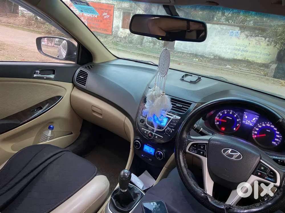 Black Verna 2014 1.6 Petrol Manual  80,000 Km  Excellent Condition