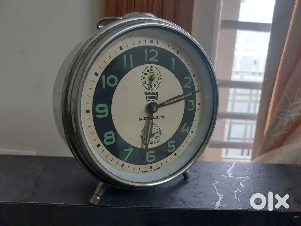 HES Stella alarm vintage clock