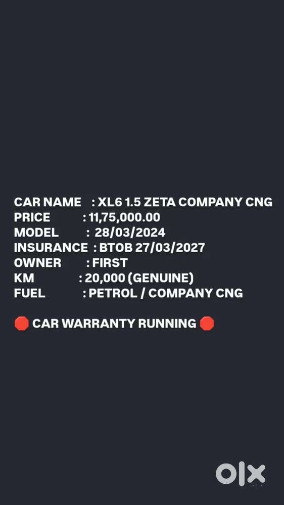 Maruti Suzuki Xl6 Zeta Mt Cng, 2024, Cng & Hybrids