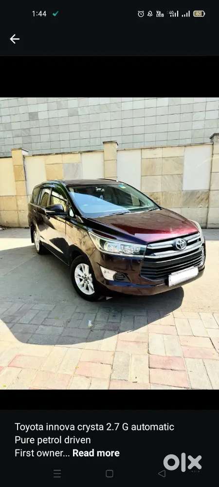 Toyota Innova Crysta Petrol Automatic 2018